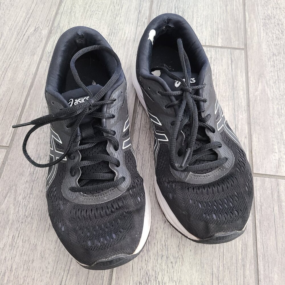 ASICS Amplica running shoes black white womens size 8.5 wide - Picture 4 of 14